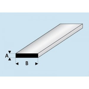 Profilé styrène Plat 0,5 mm