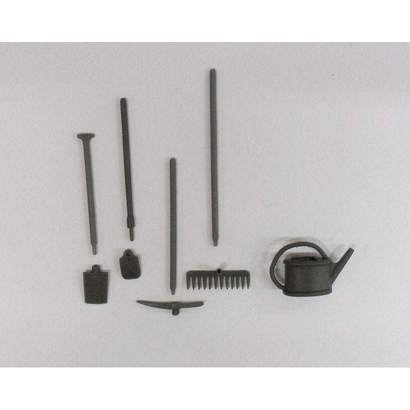 SET OUTILS JARDIN 1/32 RESINE