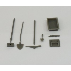 SET OUTILS MACONNERIE 1/32 RESINE