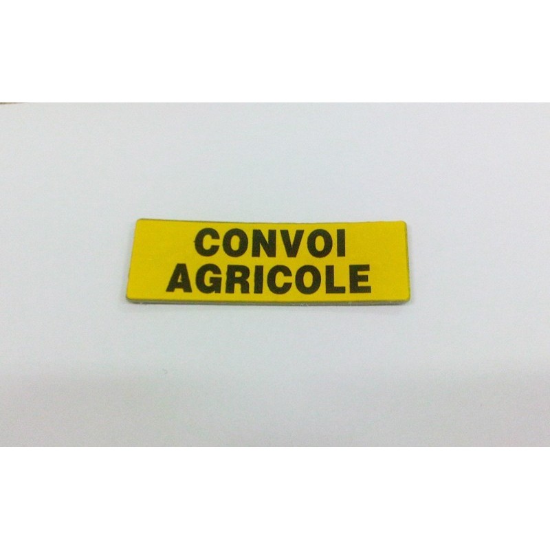 PANNEAU CONVOI AGRICOLE COURT