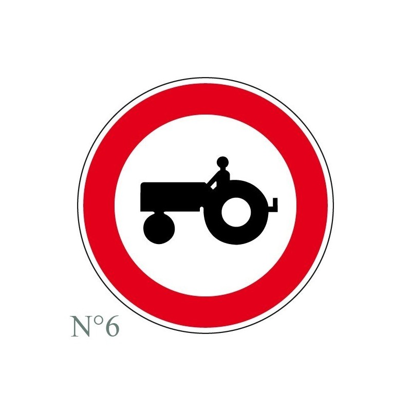 PANNEAU INTERDICTION CIRCULATION