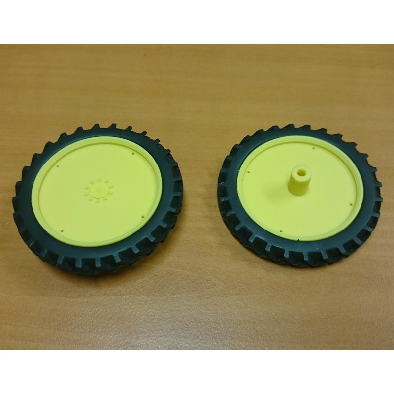 Roue Etroite Arrière 66 mm Jaune