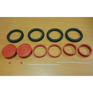 Kit Jumelage Arrière 66 mm Rouge