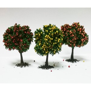 3 ARBRES FRUITIERS 6 CM