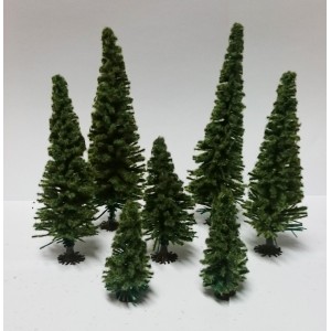 7 SAPINS FLOQUES ASS.