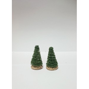 2 SAPINS VERT 5 CM