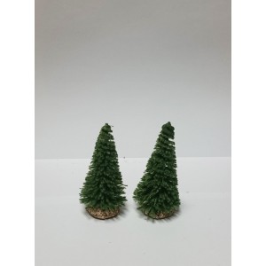 2 SAPINS VERT 7 CM