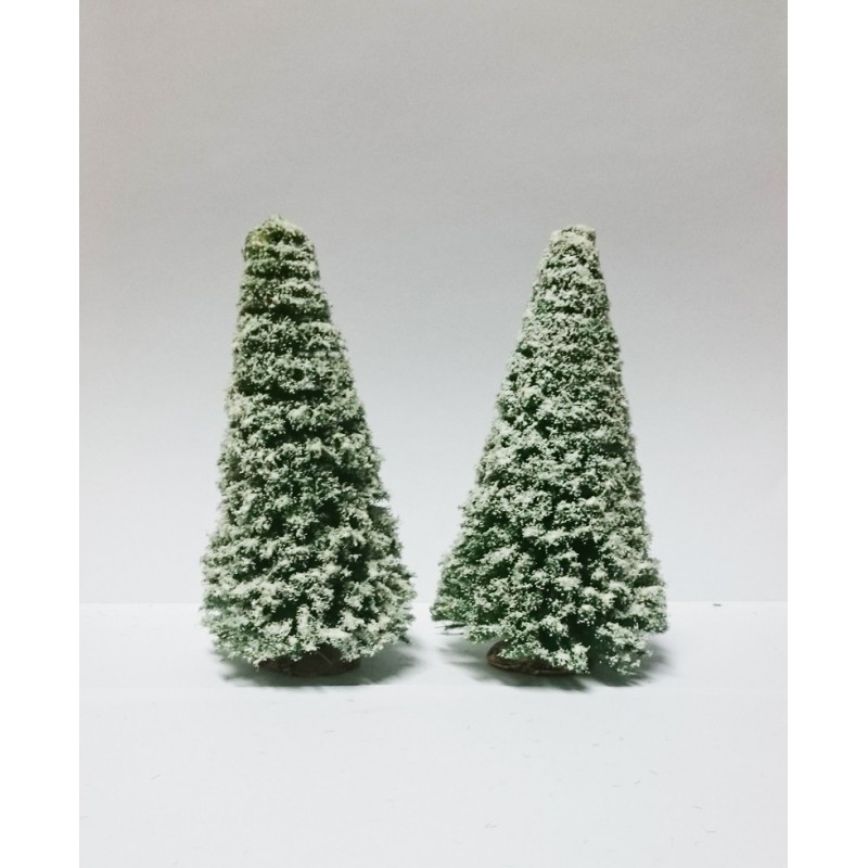 2 SAPINS ENNEIGES 12 CM