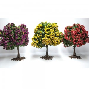 3 ARBRES FLEURIS 6 CM