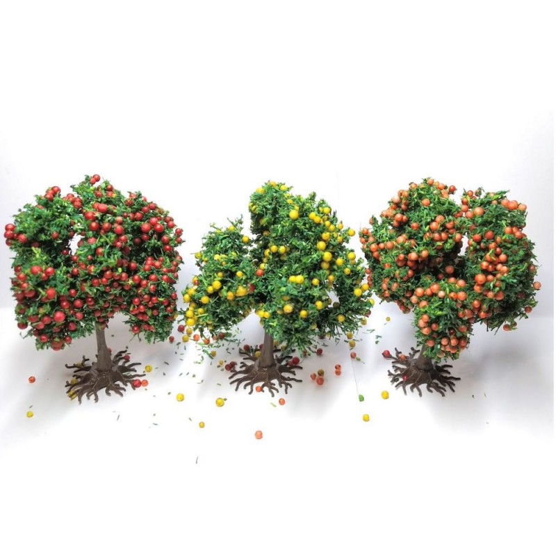 3 ARBRES FRUITIERS 6 CM